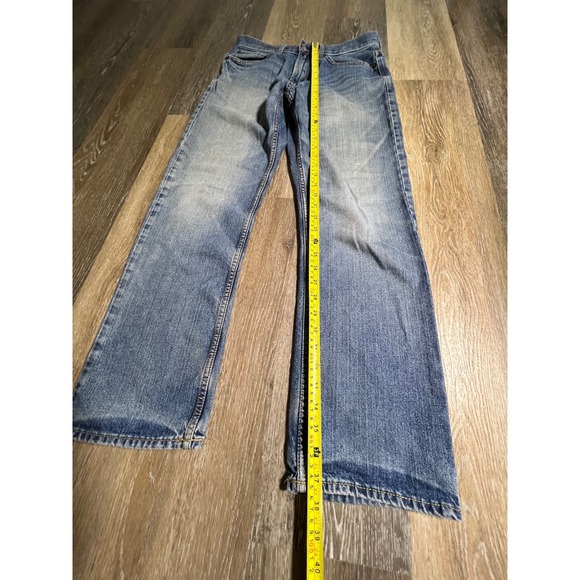 American Eagle Relaxed Straight Jeans Mens 29x30 Blue Good Distressed Denim - Picture 7 of 8